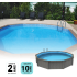 Kit Piscine Béton Aspect Bois Allongé 635x472x143cm