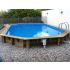 Piscine bois Allongée UBBINK AQUABELLE 750x400x130cm Liner Sable