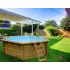 Piscine Bois Spark Ronde Hexagonale ⌀400x115cm