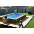 Piscine bois Rectangulaire UBBINK AZURA 350x200x71cm Liner Bleu