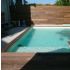 Piscine Bois Luxe Rectangulaire avec Plage immergée + Escalier 620x420x130cm