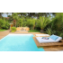 Piscine Bois Luxe Rectangulaire avec Escalier d'Angle 620x420x145cm