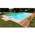 Piscine Bois Diana Rectangulaire avec Escalier 820x420x145cm