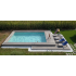 Piscine Bois Rebecca Rectangulaire avec Escalier 920x420x145cm