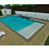 Piscine Bois Diana Rectangulaire avec Plage Immergée + Escalier 820x420x145cm