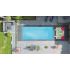 Piscine Bois Supreme Rectangulaire avec Plage Immergée + Escalier 1220x520x145cm