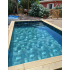 Piscine Bois Luxe Rectangulaire avec Escalier d'angle 420x320x131cm Pierre de Bali