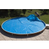 Bâche à bulles 180μ bleu pour piscine acier ovale Ø 730x370 cm