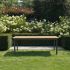 Table de jardin PIANA 6/8 places Teck et Aluminium Anthracite 