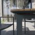 Ensemble de jardin PIANA 6/8 places Anthracite Teck et Aluminium 