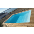 Piscine Bois Luxe Rectangulaire avec Escalier 420x320x131cm