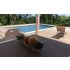 Piscine Bois Luna Rectangulaire avec Escalier 350x270x70cm Pierre de Bali