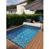 Piscine Bois Luxe Rectangulaire avec Escalier 420x320x131cm Pierre de Bali