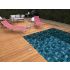 Piscine Bois Luxe Rectangulaire avec Escalier d'angle 620x420x130cm Pierre de Bali