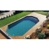 Piscine Bois Super Lucci Octogonale Allongée avec Escalier 807x457x131cm