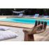 Piscine Bois Lenny Rectangulaire avec Plage Immergée  + Escalier 720x400x145cm