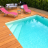 Piscine Bois Diana Rectangulaire avec Escalier d'Angle 820x420x145cm