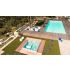 Piscine Bois Supreme Rectangulaire avec Plage Immergée + Escalier 1220x520x145cm