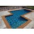 Piscine Bois Super Max Rectangulaire avec Escalier + Plage 2000x820x145cm Pierre de Bali