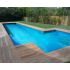 Piscine Bois Super Max Rectangulaire avec Escalier + Plage 2000x820x145cm