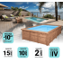 Piscine Bois Luna Rectangulaire 350x270x70cm