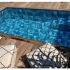Piscine Bois Luxe Rectangulaire avec Banc et Petit escalier 620x420x145cm Pierre de Bali