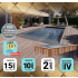 Piscine Bois PRESTIGE Rectangulaire SPARK 350x270x70cm Liner Relief 3D