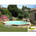 Piscine bois UBBINK OCEA 510x120cm Liner Sable