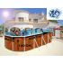 Piscine Allongée ETNICA Acier Aspect Bois 550cm x 366cm x H 120cm