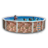 Piscine Ronde ROCALLA Acier Décoration Pierre 460 x 120 cm