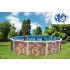 Piscine Ronde ROCALLA Acier Décoration Pierre 460 x 120 cm