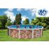 Piscine Ronde ROCALLA Acier Décoration Pierre 350 x 120 cm