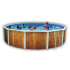 Piscine Ronde VETA Acier Décoration Bois 460 x 120 cm