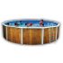 Piscine Ronde VETA Acier Décoration Bois 350 x 120 cm