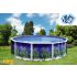 Piscine Ronde OCEANO Acier Décoration Aquatique 460 x 120 cm