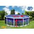 Piscine Ronde OCEANO Acier Décoration Aquatique 460 x 120 cm