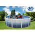 Piscine Ronde TRENCADIS Acier Décoration Mosaïque 350 x 120 cm