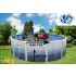 Piscine Ronde TRENCADIS Acier Décoration Mosaïque 640 x 120 cm