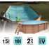 Piscine composite Zodiac AZTECK Mixte 560x400x140cm 