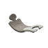 Bain de soleil HOOM Gris/Gris pour piscine