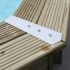 Kit Finition Margelles Alu 8 pièces 135° pour Piscine bois Octogonal