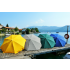 Parasol  VENEZIA Coton 200/8 cm Taupe et Ecru