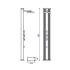 Douche Hybride Dada Straight - Coloris Anthracite / Alu brossé