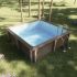 Kit Piscine Béton Aspect Bois Carré 324x324x130cm