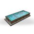 Kit Piscine Béton Aspect Bois Rectangulaire 750x324x143m