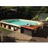 Piscine bois UBBINK SASHA 490x355x130cm Liner Sable 