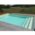 Piscine Bois Luxe Rectangulaire avec Plage immergée + Escalier 620x420x145cm