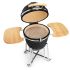 Kit de Barbecue Kamado XL Noir 130x121x73cm