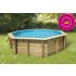 Piscine bois UBBINK OCEA 510x120cm Liner Bleu