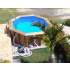 Piscine bois Ronde UBBINK OCEA 580x130cm